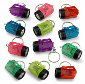 24 FLASHLIGHT BULB - mini key chains - Birthday Party Favor Toy Fun Light - Picture 1 of 11
