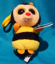 TY BEANIE BOOS - STING the BEE  KEY CLIP - MINT with MINT TAGS