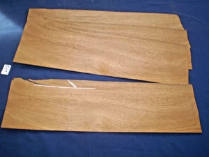 Chapa de roble moreno subfósil antigua 500 x 120 mm 13 hojas nº 521 - Imagen 1 de 3