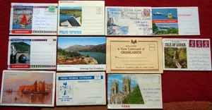 LOT of 11 Vintage MULTI-VIEW LETTER CARDS WALES SCOTLAND LLANDUDNO YORK HAWORTH - Picture 1 of 9