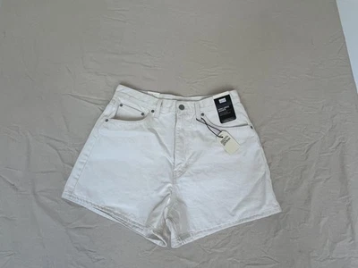 NWT Levis Big E Premium High Rise Loose Shorts Womens 31 White Denim - Image 1 of 4