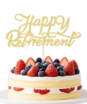 Happy Retirement Cake Topper The Legend Has Retired Farewell Party Decoration - Image 1 of 4