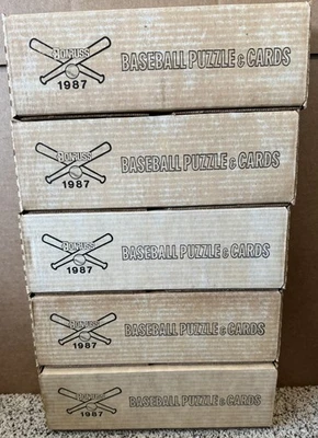 Lote de 5 - 1987 DONRUSS BASEBALL SET COMPLETO SELLADO DE FÁBRICA de Case Bonds Bo Foto 1 de 2