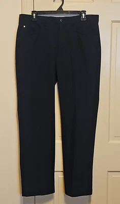 Мужские эластичные штаны для гольфа Greg Norman Ultimate с 5 карманами темно-синие размер 34 x 30 - Изображение 1 из 4