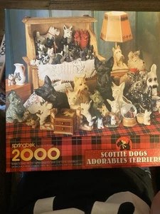 SPRINGBOK SCOTTIE DOGS Adorable Terriers 2000 Piece Puzzle IN ORIGINAL PLASTIC - Picture 1 of 1