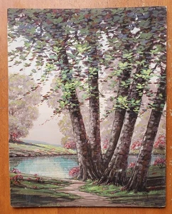 2 Vintage Bill Seay Original Paintings Landscape Sascha Brastoff - Picture 1 of 10