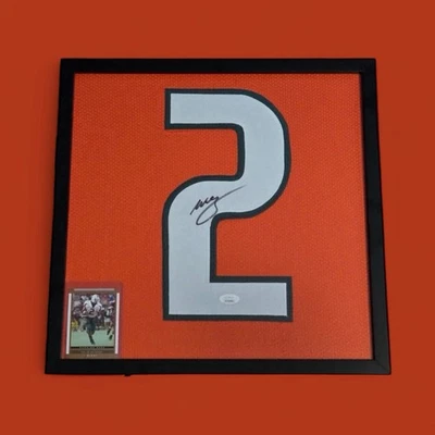 Camiseta deportiva Willis McGahee con marco autografiada certificada por la JSA #2 Miami Hurricanes Foto 1 de 4