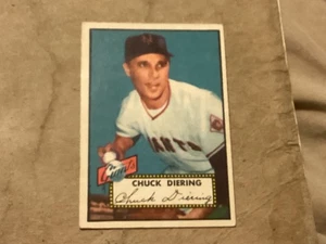1952 Topps Chuck Diering New York Giants Semi-Hi  #265 - Near Mint - Great Corne - Picture 1 of 2