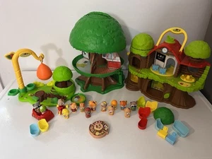 Timber Tots Tree House Lot Figures 3 Playsets! - Picture 1 of 8