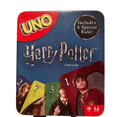 Mattel UNO HARRY POTTER Card Game in TIN Box 2018 COMPLETE - Image 1 of 4