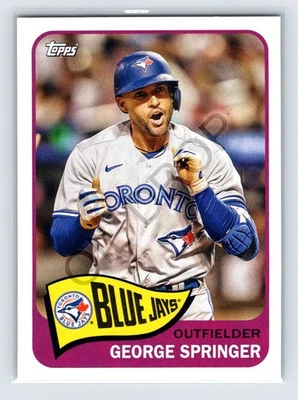 2023 Topps Archives George Springer #168 Toronto Blue Jays Card - Image 1 of 2