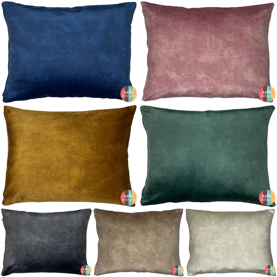Rectangle Handmade Coniston Plush Velvet Cushion Cover Home Decor Pillow Case - Image 1 of 1