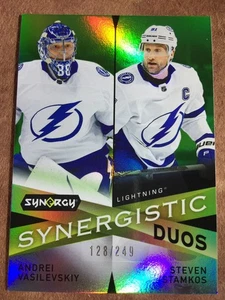 VASILEVSKIY & STAMKOS 2022-23 UD Synergy SYNERGISTIC DUOS Green #SD-15 #/249 TBL - Picture 1 of 2