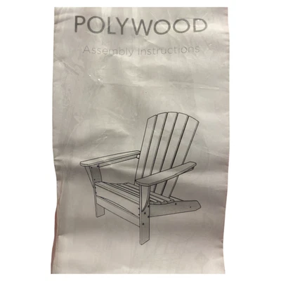 Silla POLYWOOD Gulf Shores Adirondack con herrajes de grado marino, gris pizarra Foto 1 de 2