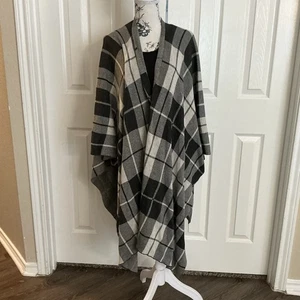 Joseph A. Cape Sweater One Size Open Front Cardigan Poncho Woman Shawl Wrap - Picture 1 of 8