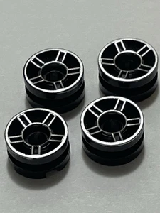 LEGO ® 50944 Black Wheel 11mm D. x 6mm with 5 Silver Spokes - Picture 1 of 4