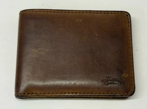 Saddleback Leather Co. Herren-Geldbörse aus braunem Tabakleder mit Doppelfaltung - Bild 1 von 6