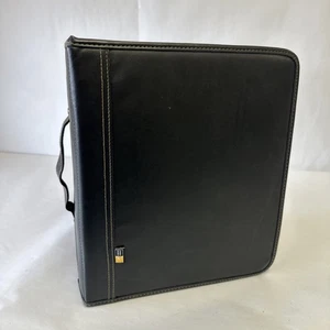 Case Logic CD case Binder Black 200 Disc 25 Page DVD Nylon Wallet Carry RARE - Picture 1 of 7