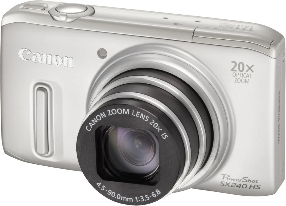 Canon PowerShot SX240 HS 12.1MP Digitalkamera - Silber - Bild 1 von 1
