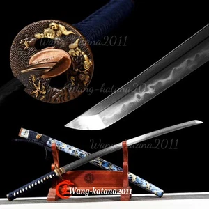 Espada Samurai Japonesa Afilada Damasco Arcilla Templada Katana Full Tang Real Yokote - Imagen 1 de 10