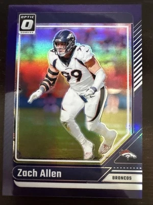 2024 Panini Donruss Optic - #61 Zach Allen Purple Holo /60 - Image 1 of 2