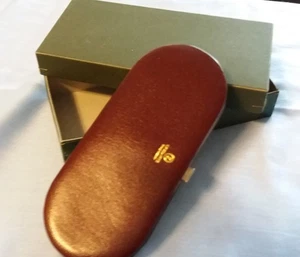 Pfeilring Maniküre-Etui aus rotem Leder,  5-teilig, mit Etikett, NEU - Bild 1 von 2