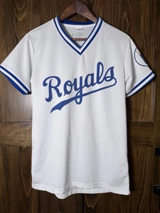 Maillot de baseball pull blanc promotionnel Kansas City Royals Miller Lite M - Photo 1/8