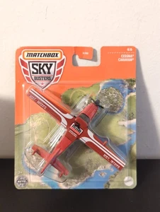 Matchbox Sky Busters, Rosso Cessna Caravan Metallo 2022 Nuovo Sigillato - Foto 1 di 2