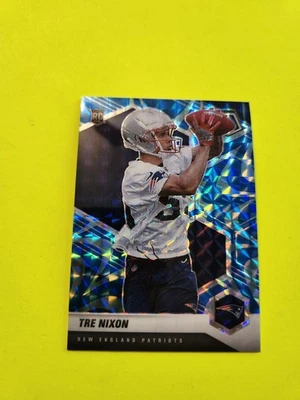 TRE NIXON 2021 PANINI  MOSAIC RC  BLUE REACTIVE  #398 PATRIOTS WR - Image 1 of 4