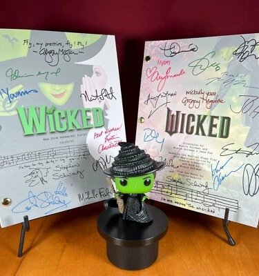 Wicked Musical & Wicked Movie Scripts Signed- Autograph Reprints- Wicked Musical - Image 1 of 4