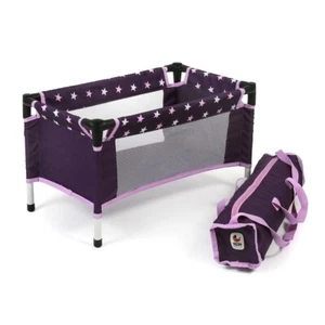 Bayer Chic 2000 Puppen-Reisebett Stars lila TOP - Bild 1 von 1