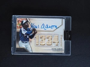 2020 Topps Luminaries Hank Aaron AUTO Autograph Bat Relic #04/15 MINT - Picture 1 of 2