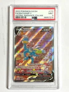 Pokemon TCG PSA 9 MACHAMP V 172/189 Lucentezza Siderale - 2022 ITA ITALIANO - Foto 1 di 2