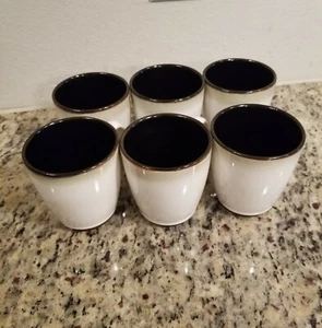 Sango Nova Black Tea Cups Set Of 6 - Foto 1 di 3