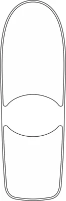 Die-Cut Grip Tape set for Powell Peralta 10"X30" Pig, Ray "Bones" Rodriguez S&S - Image 1 of 4