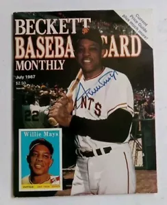 Beckett Baseball Card Monthly July 1987 Willie Mays Facimile Auto Giants HOF - Picture 1 of 3