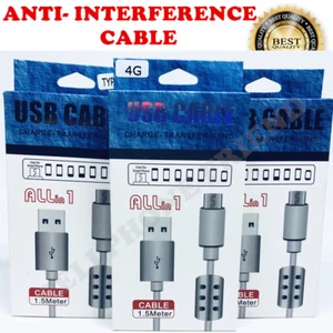4 Feet Fast Charging & Data Cable for Apple iPhone Micro USB Type C - Picture 1 of 12