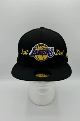 New Era X Just Don Los Angeles Lakers 59FIFTY Sombrero Ajustado Negro/Dorado Talla 7 3/8 Foto 1 de 4