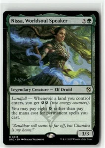 Altavoz Nissa, Worldsoul 13 sin lámina casi nuevo MTG Commander: Aetherdrift Magic - Imagen 1 de 1
