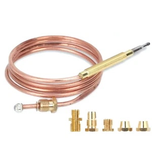 Universal Gas Stove Thermocouple with 5Pcs Nuts For Heating Gas Burner Part - Picture 1 of 11
