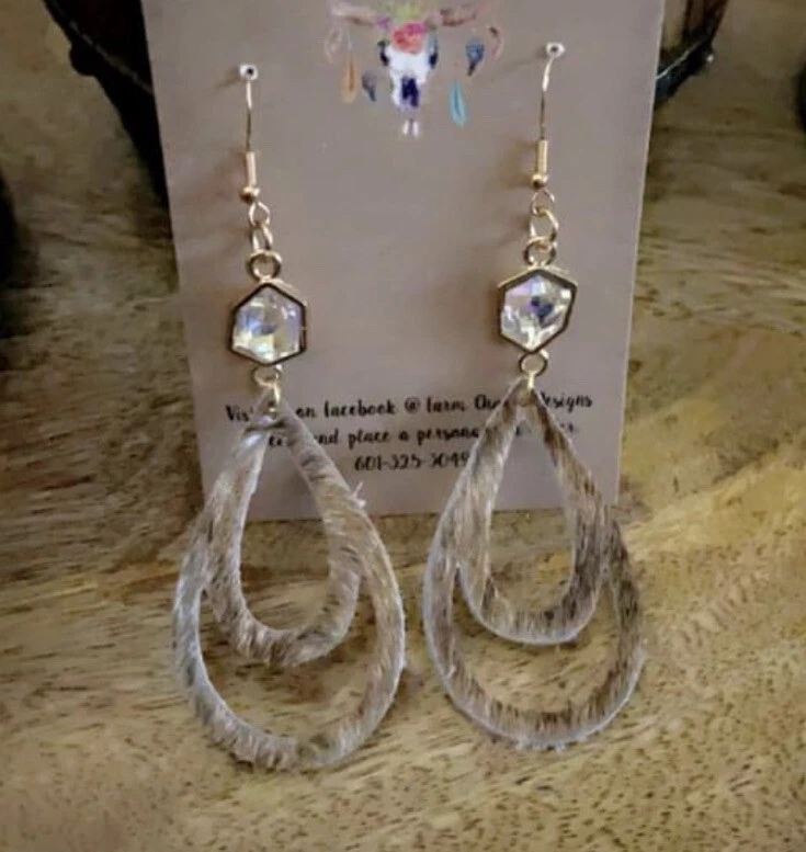 серьги из натуральной кожи - Изображение 1 из 1