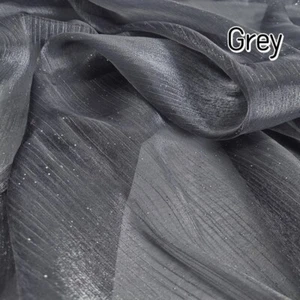 Gilding Organza Mesh Tulle Fabric Glitter for Wedding Dress Stage Decor Costume - Picture 1 of 21