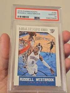 Tarjeta de baloncesto 2015 NBA HOOPS RUSSELL WESTBROOK #148 | PSA 10 GEMA COMO NUEVA POP 6 - Imagen 1 de 5