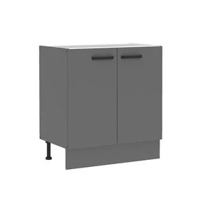 Küche NESSA Unterschrank 80 cm Anthrazit Küchenzeile Küchenblock Einbauküche - Bild 1 von 6