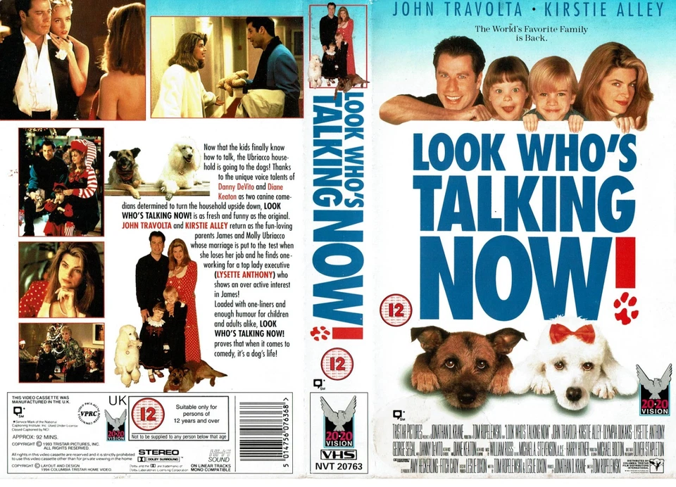 LOOK WHO'S TALKING NOW (5) / UK VIDEO SLEEVE / 20:20 VISION VIDEO LABEL - Image 1 of 1
