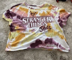Girls Justice XL Plus Stranger Things Tshirt  - Picture 1 of 1