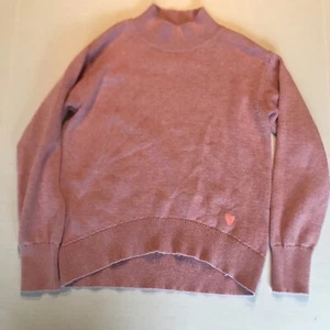 Girl’s Crewcuts By J.Crew Pink Heart Sweater Size Large 10-12 - Picture 1 of 7