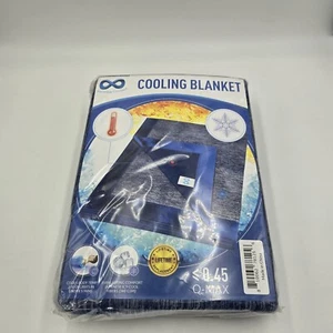 Manta de enfriamiento Everlasting Comfort para durmientes calientes - Doble King, Queen, Azul - Imagen 1 de 2