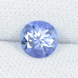 0,59 Cts Bellissimo Lustro AA Tanzanite Naturale 5,5 mm Taglio Rotondo...!!!! - Foto 1 di 2