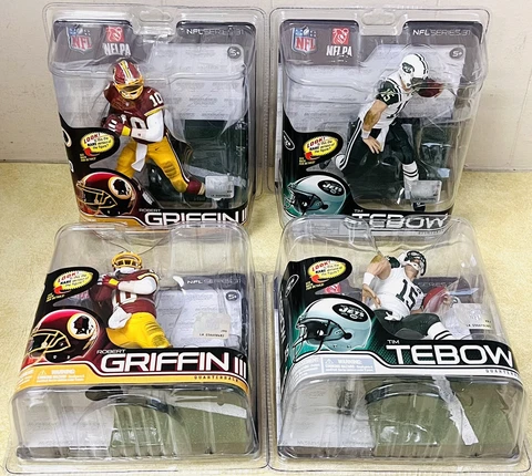 McFarlane NFL 31 ROBERT GRIFFIN III Rookie Debut TIM TEBOW 4 Figure LOT Cover